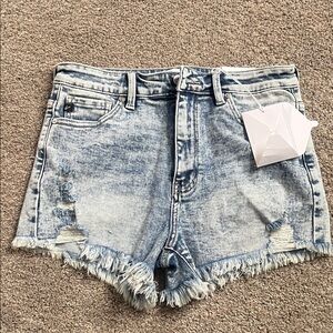 KanCan Light Blue Distressed Jean Shorts